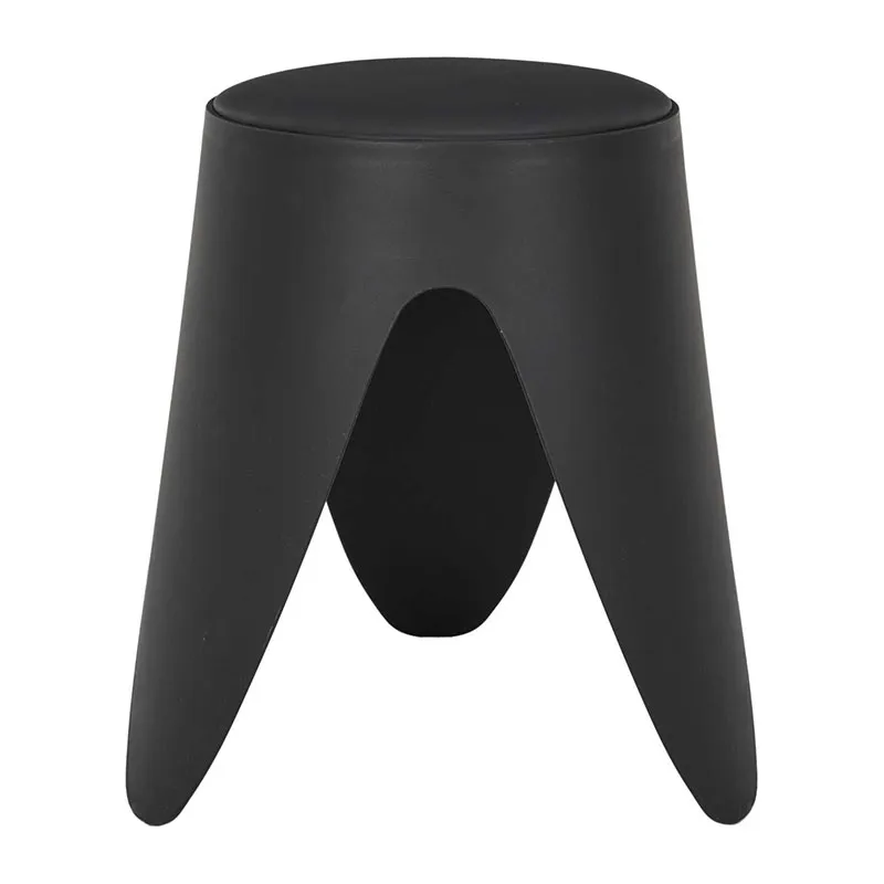 Tabouret empilable Eve Noir - 46cm-3