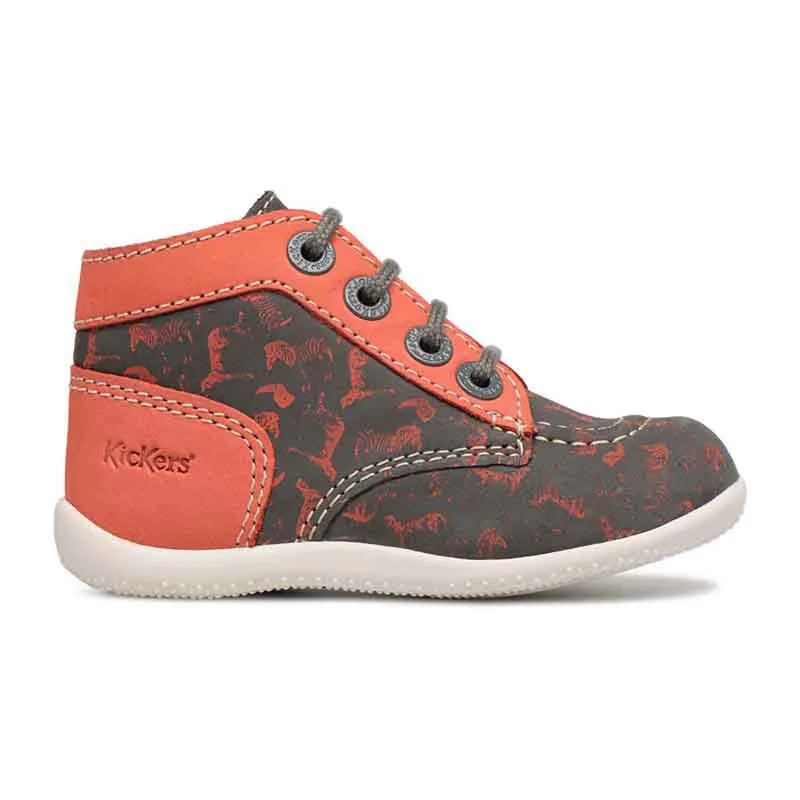 Bottillons Bonbon - Gris/Orange-1