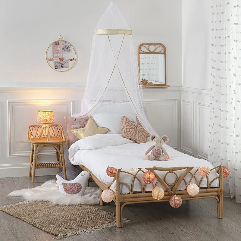 Ciel de lit bordure Doré - 40x0,5x230cm-3