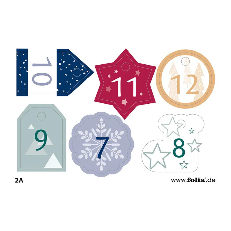 Calendrier de l'avent Sac en tissu - 49pcs-7