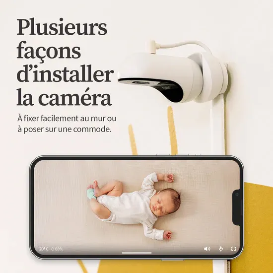 Babyphone Owlet Monitor Duo 2 Plus Smart Sock 3+Caméra HD 2 - Menthe-2