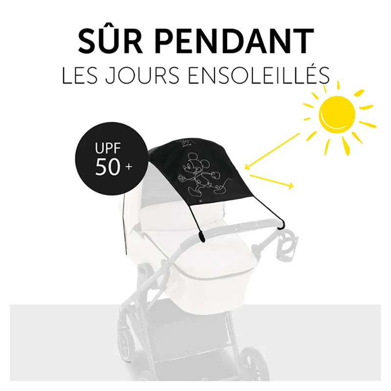 Poussette Compacte Travel N Care + Pare-soleil + Liner Mickey Mouse Noir - 0m+-13