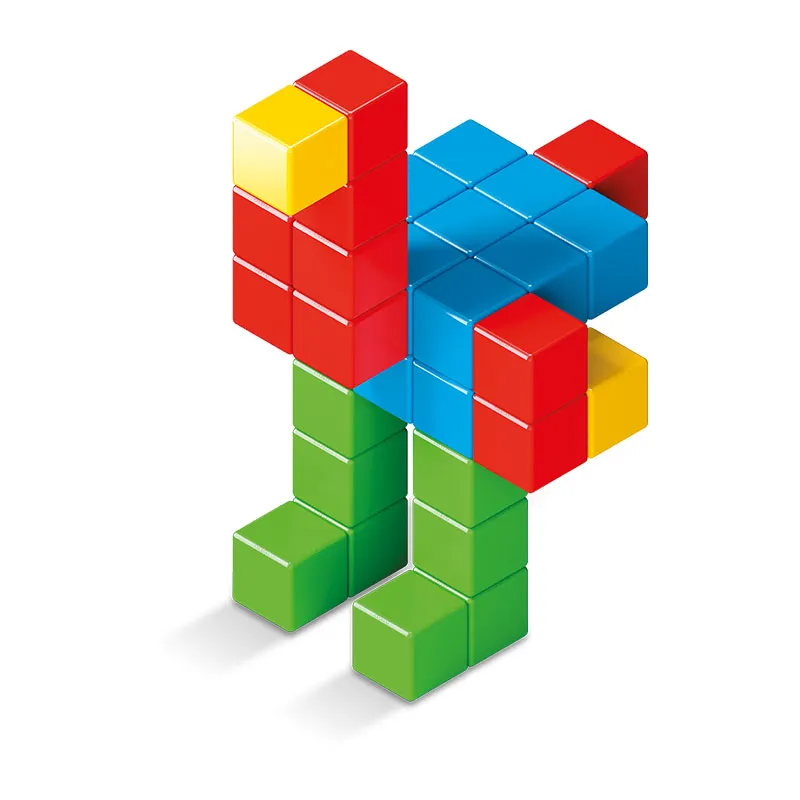 64 Cubes magnét. Green - 12m+-5