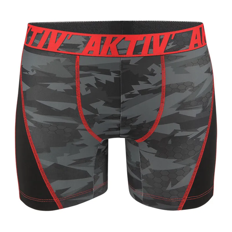 4 Boxers Homme Aktiv Fluo - Noir-2