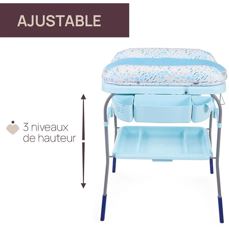 Table à langer/Baignoire Cuddle & Bubble Bleu - 0m+-3