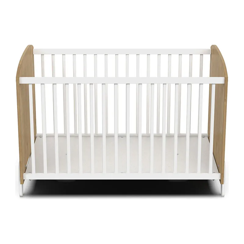 Chambre Duo Lit Bébé Naili + Commode à langer avec plan 2 tiroirs - 60x120cm-5