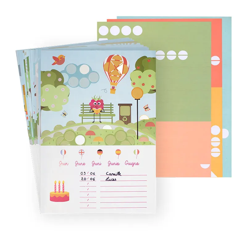 Kit DIY Calendrier Anniversaire Gommettes - 3+-0