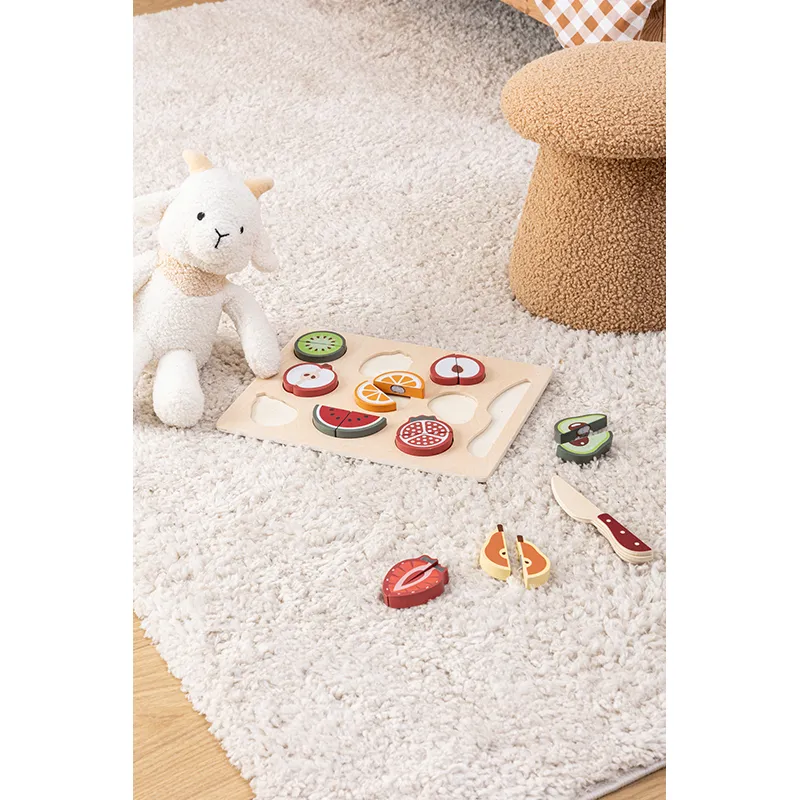 Jeu de fruits à couper Bois Ferme - 30x22,5cm-4