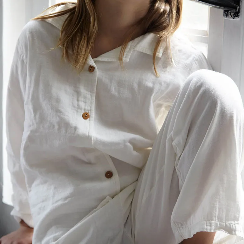 Pyjama Coton BIO Etienne - Milk-0