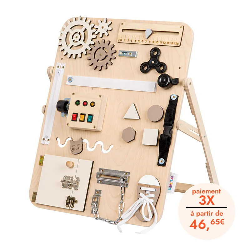 Busyboard Enjoy sur pied Naturel - 52x41cm - WOOB-0