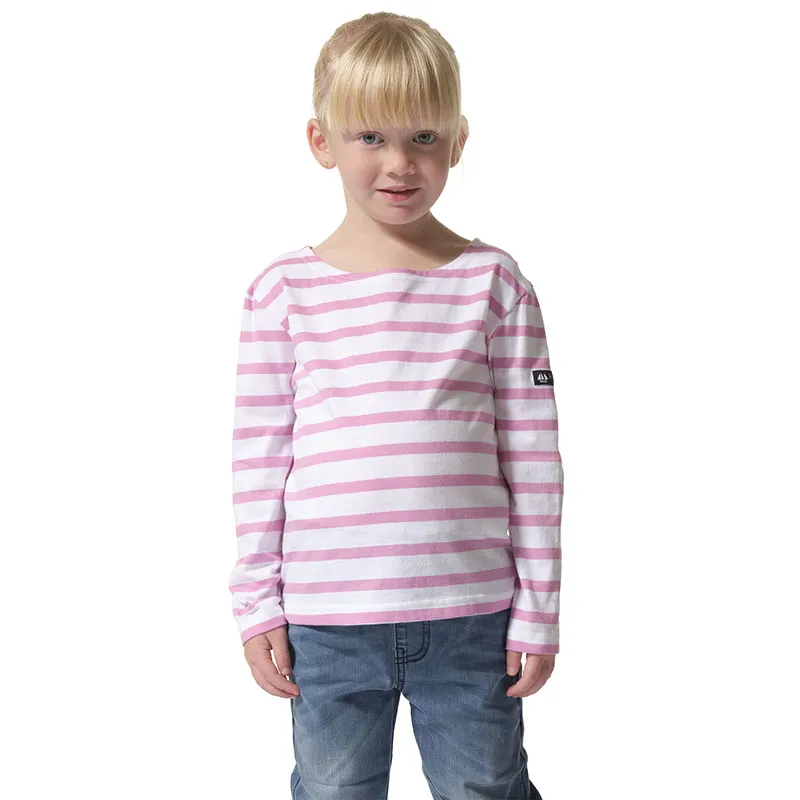 Marinière ML col bateau mixte Pecheur - Blanc/Pinky-0