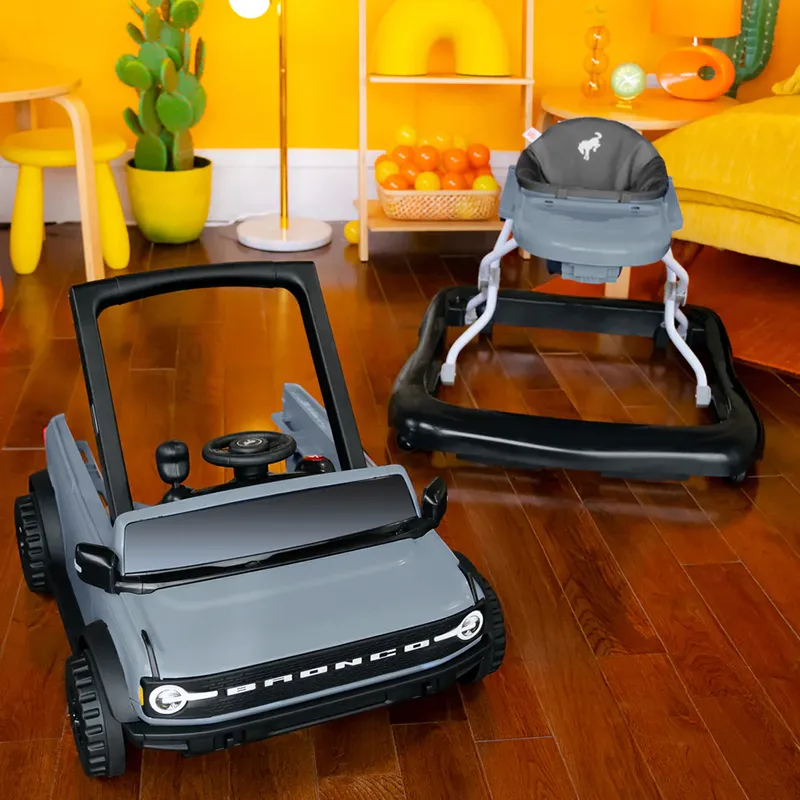 Trotteur 4en1 avec volant interactif amovible - 6m+-5