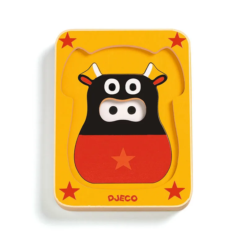 Puzzle 3 niveaux Leo & Co - 12m+-2