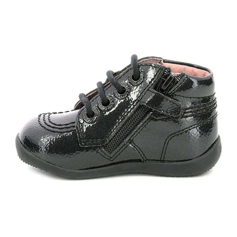 Botillons zip/lacets Billista - Noir-2