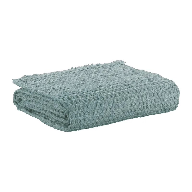 Plaid Jaya Polyester Bleu Canard - 160x130cm-0
