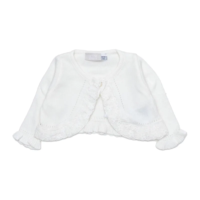 Cardigan boléro dentelle - Blanc - CHICCO-0