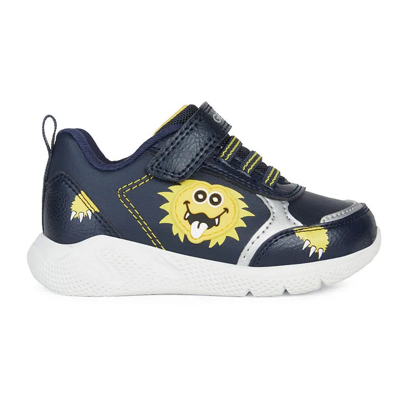 Sneakers lumineuses Sprintye - Marine/Jaune-1
