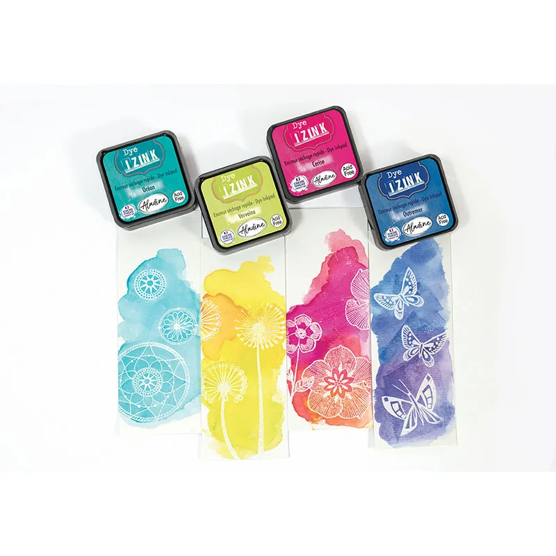 9 Encreurs Izink Dye 5x5cm - 14+-2
