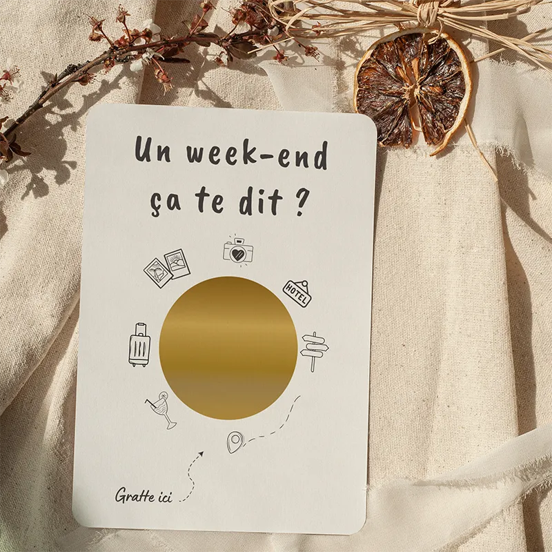 Carte à gratter A6 - Week-end Surprise-0