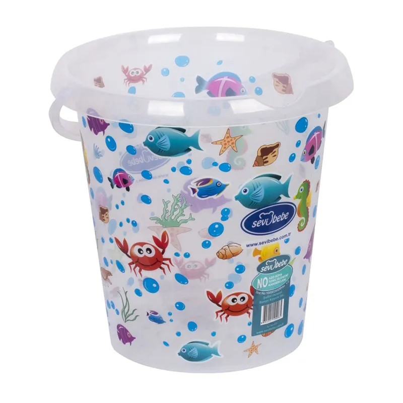 Seau Transparent à motif - 12L-0