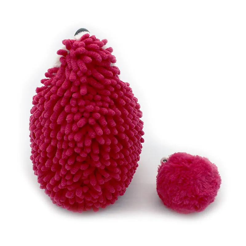 Peluche Ptipotos Hérisson & Bébé Betterave - 16x21cm-3