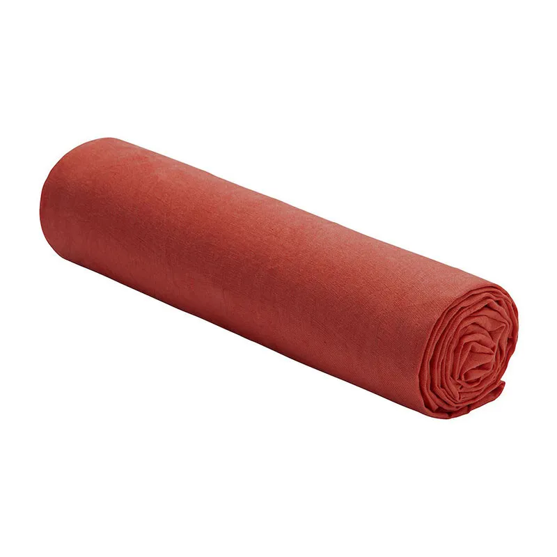 Drap-H. Lin lavé Bonnet 40cm Paprika-0