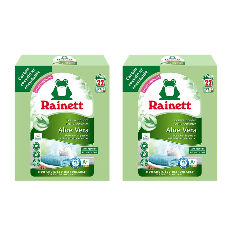 2 Lessives poudre Aloe Vera Format familial - 70 lavages-0