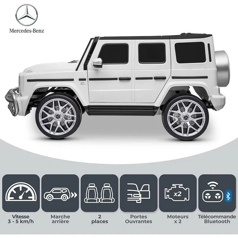 4x4 électrique Mercedes-Benz AMG63 Blanc - 36m+-5