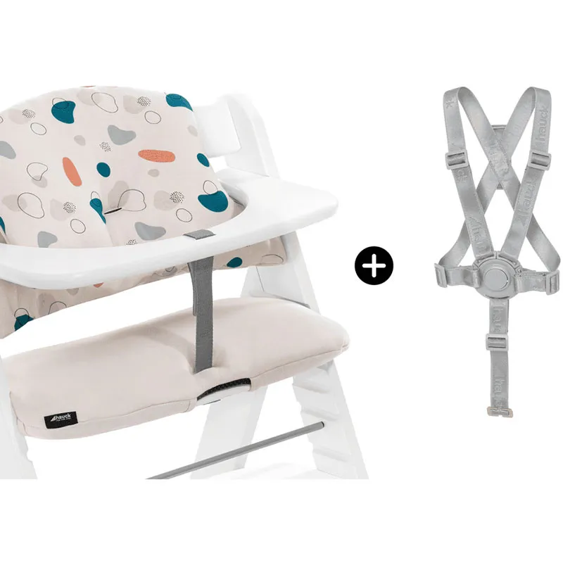 Coussin d'assise pour chaise haute Alpha+ Select Jersey Organic - 6m+-4