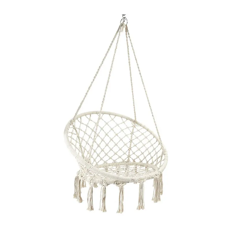 Balancelle macramé Terre inconnu Beige - 49x69x80cm-1
