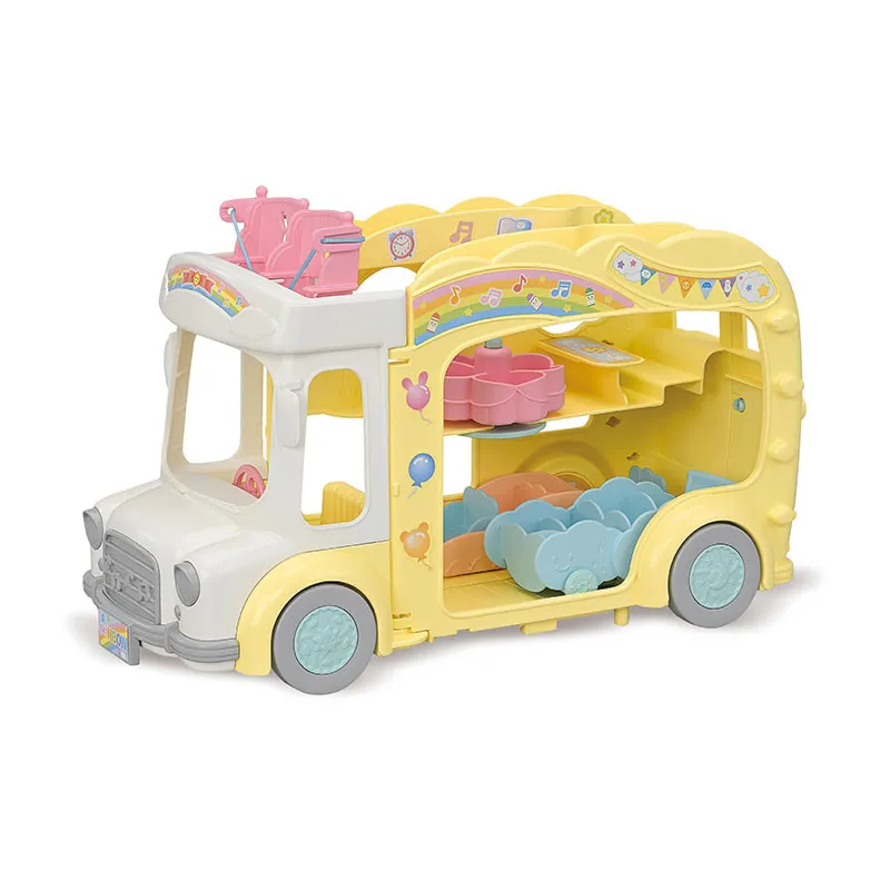 Bus & sa cour de récréation - 8pcs-0