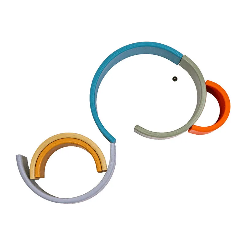 Jouet Silicone Petit arc-en-ciel Nature - 0m+-5