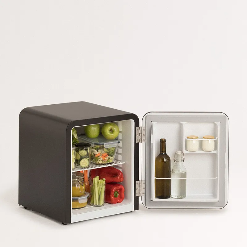 Petit réfrigérateur Retro-style 48L - Noir-3