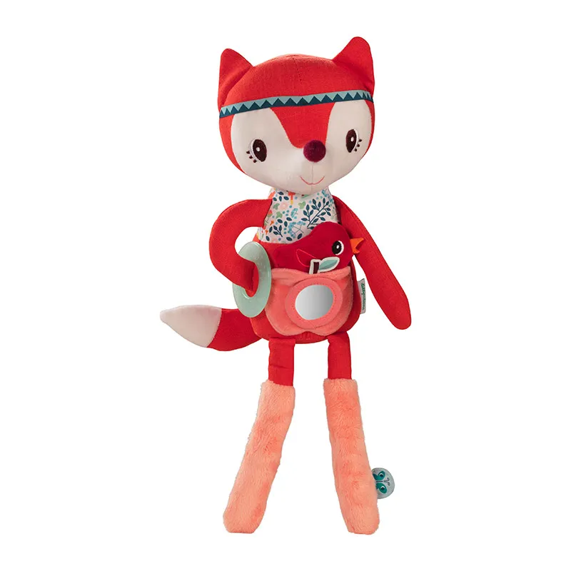 Peluche d'activités Alice la renarde 40cm - 9m+-3