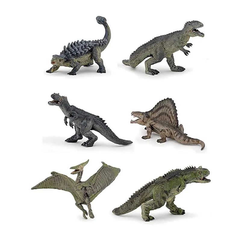 Mini Dinosaures Lot 1 6pcs - 8x8x12,5cm-0