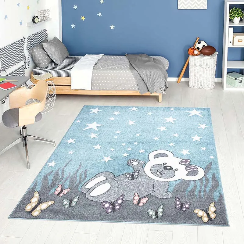 Tapis Anime Ourson Bleu - Plusieurs dim. dispos-0