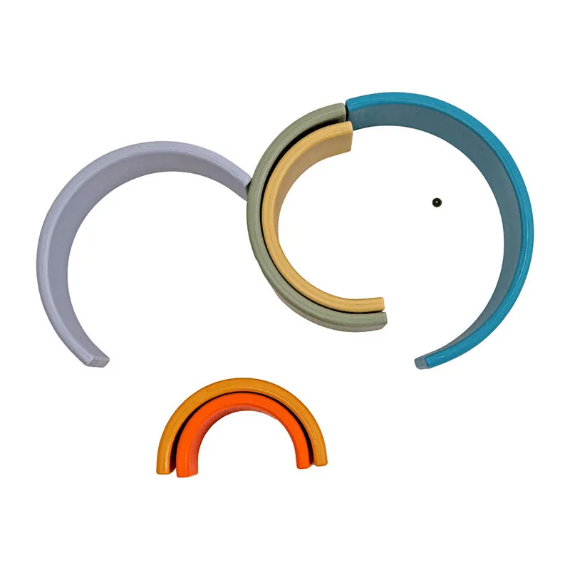 Jouet Silicone Petit arc-en-ciel Nature - 0m+-4