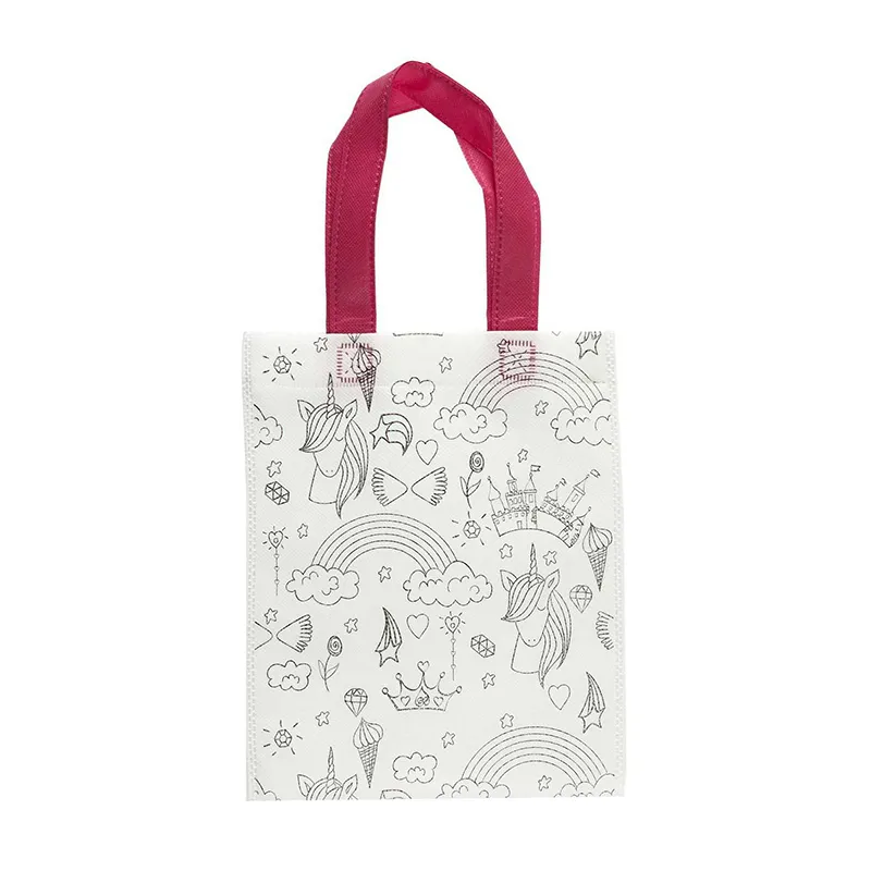 Tote bag personnalisable & Feutres 4pcs Aléa. - 20x25cm-4