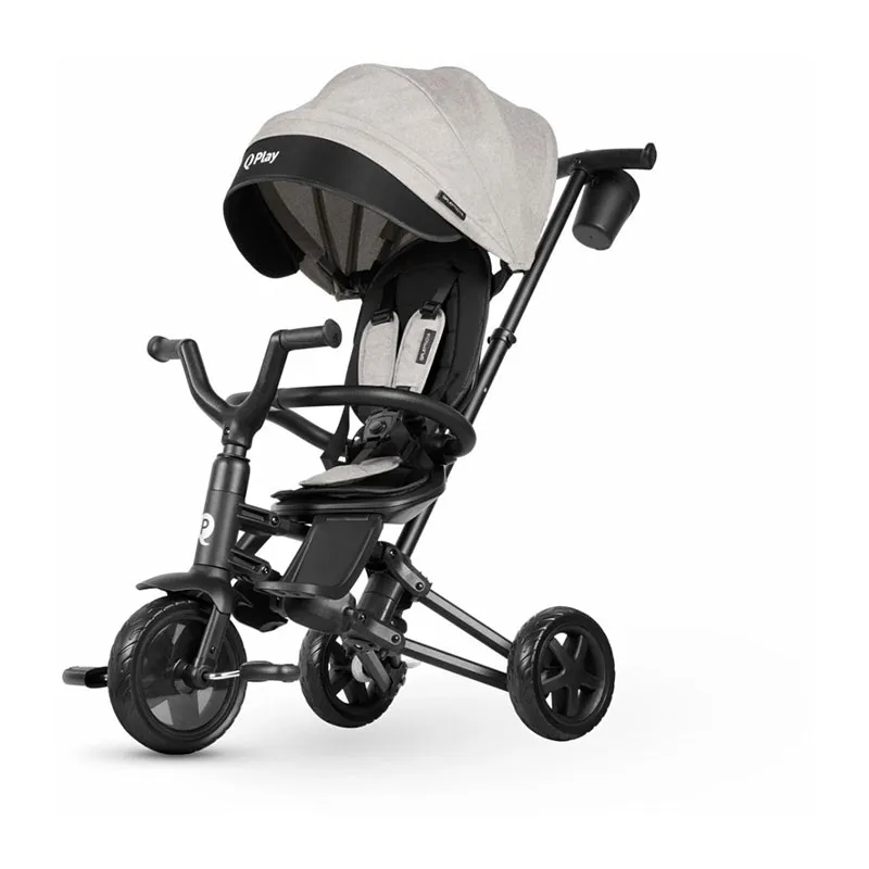 Tricycle Qplay 6en1 Nova Niello Gris - 10m+-0