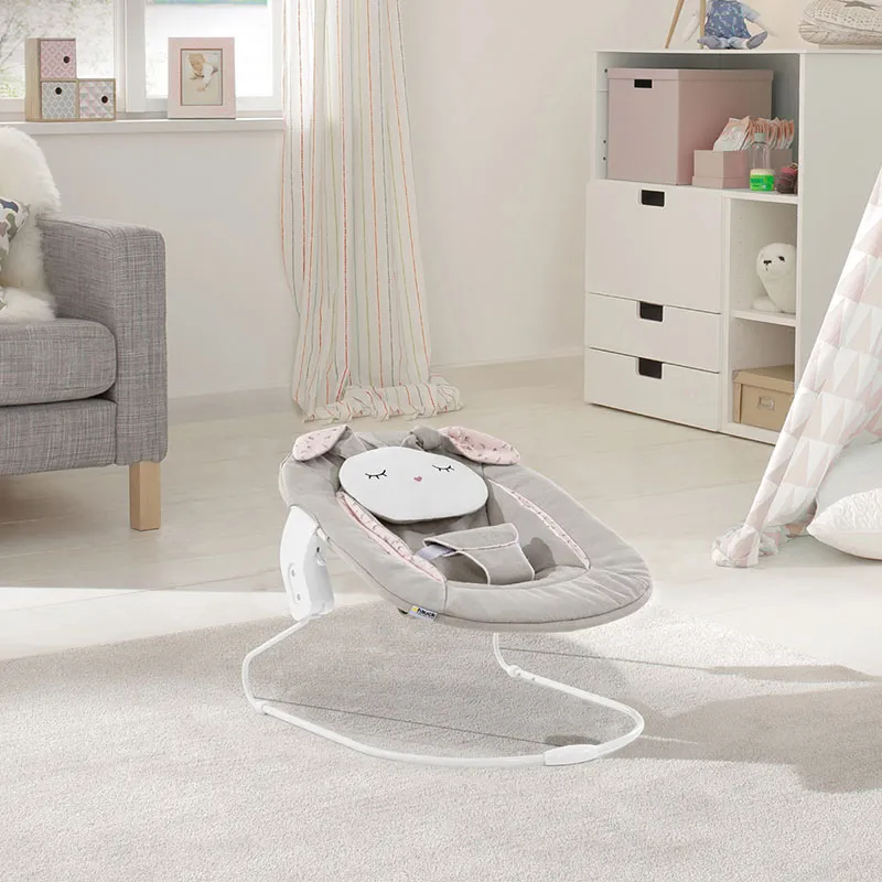 Chaise-haute Alpha+ avec tablette Blanc + Transat Alpha Bouncer 2en1 Lapin Beige - 0m+-21