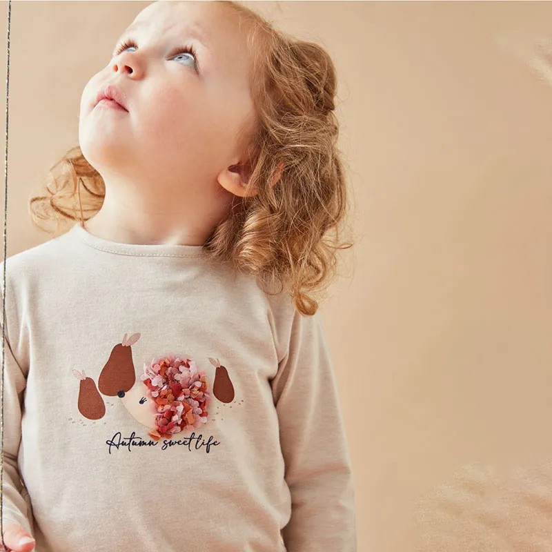 T-shirt ML Hérisson - Beige-0