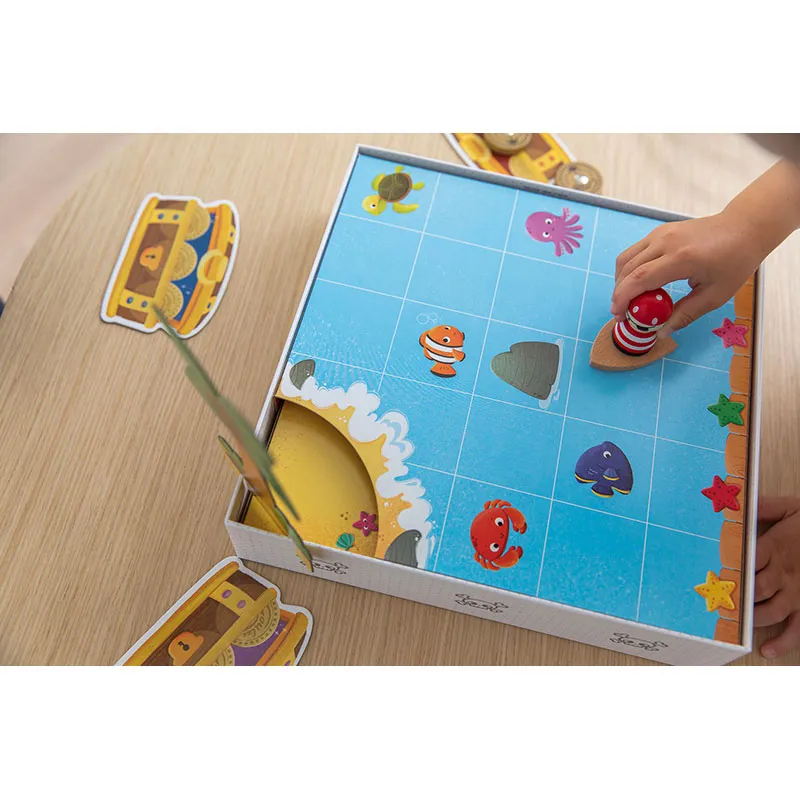 Jeu de société magnétique Île des pirates 37pcs - 36m+-3