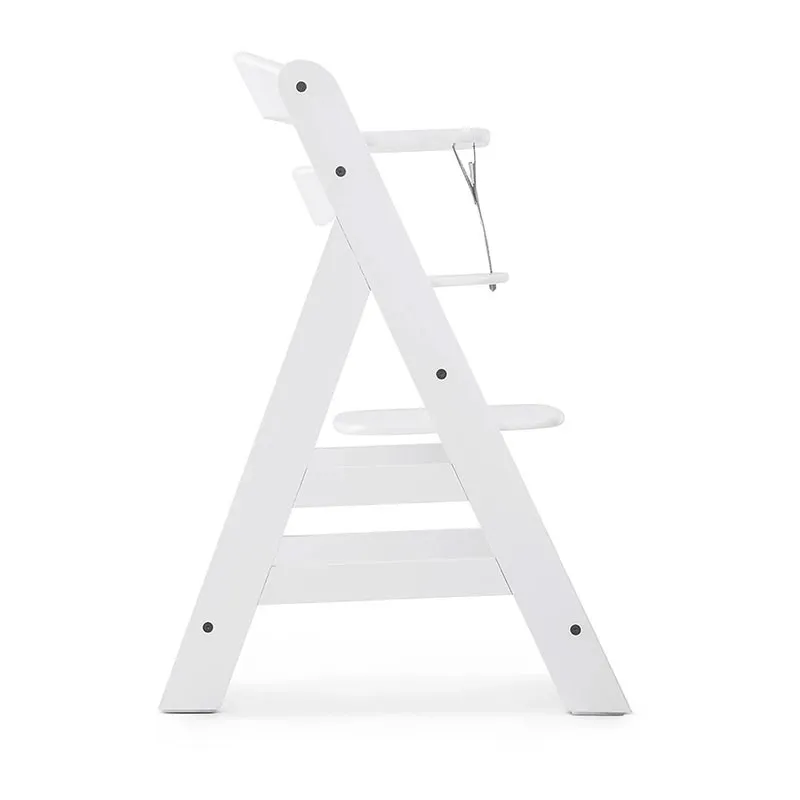 Chaise-haute Alpha+ avec tablette Blanc + Transat Alpha Bouncer 2en1 Lapin Beige - 0m+-3