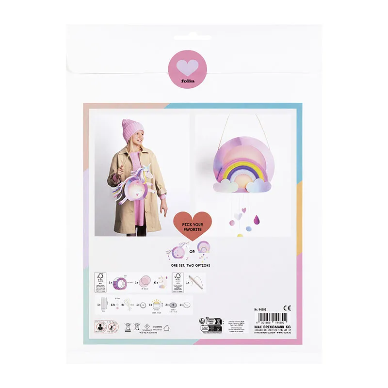 Kit créatif lanterne DIY - Sweet Rainbow-1