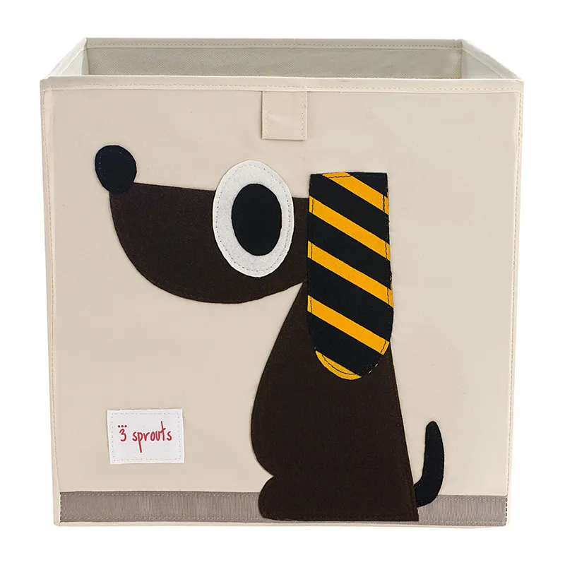 Cube de rangement jouets Chien - 33x33cm-1