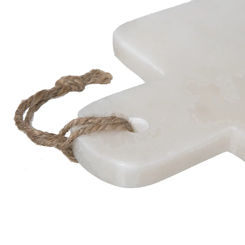 Assiette de présentation Marbre Blanc - Ø30x15cm-2