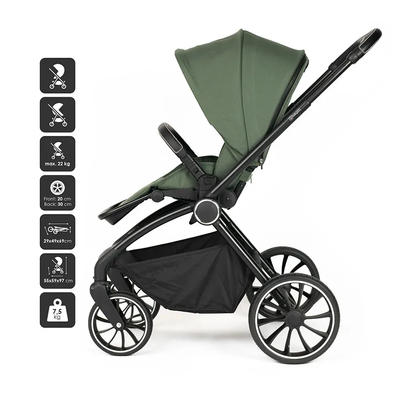 Duo Poussette Compacte Harmony Vert - 0m+-2