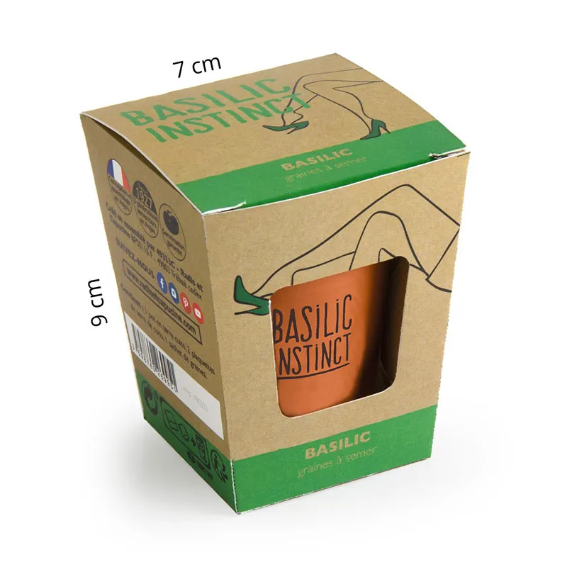 Kit message plante - Basilic Bonne chance-2