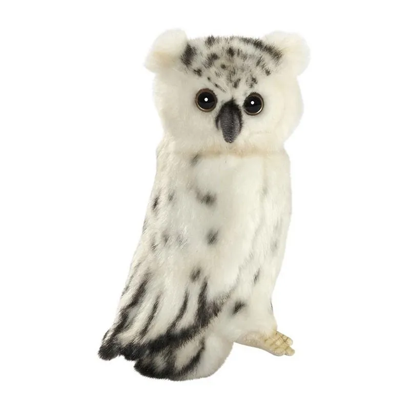Peluche Chouette Blanche Hansa - 18cm-0