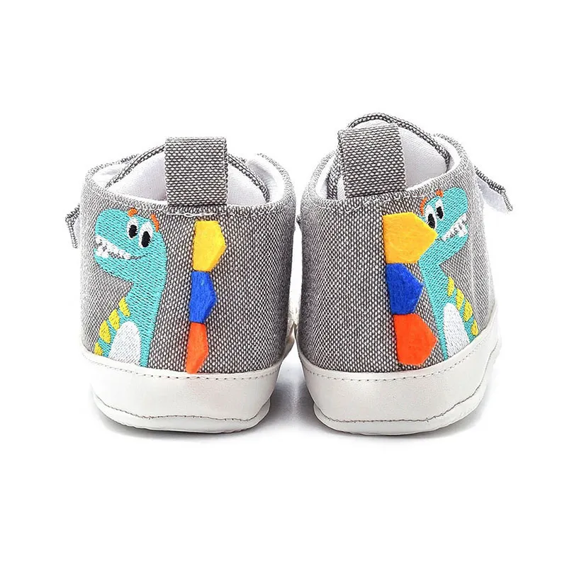Chaussons baskets Dino - Gris-4